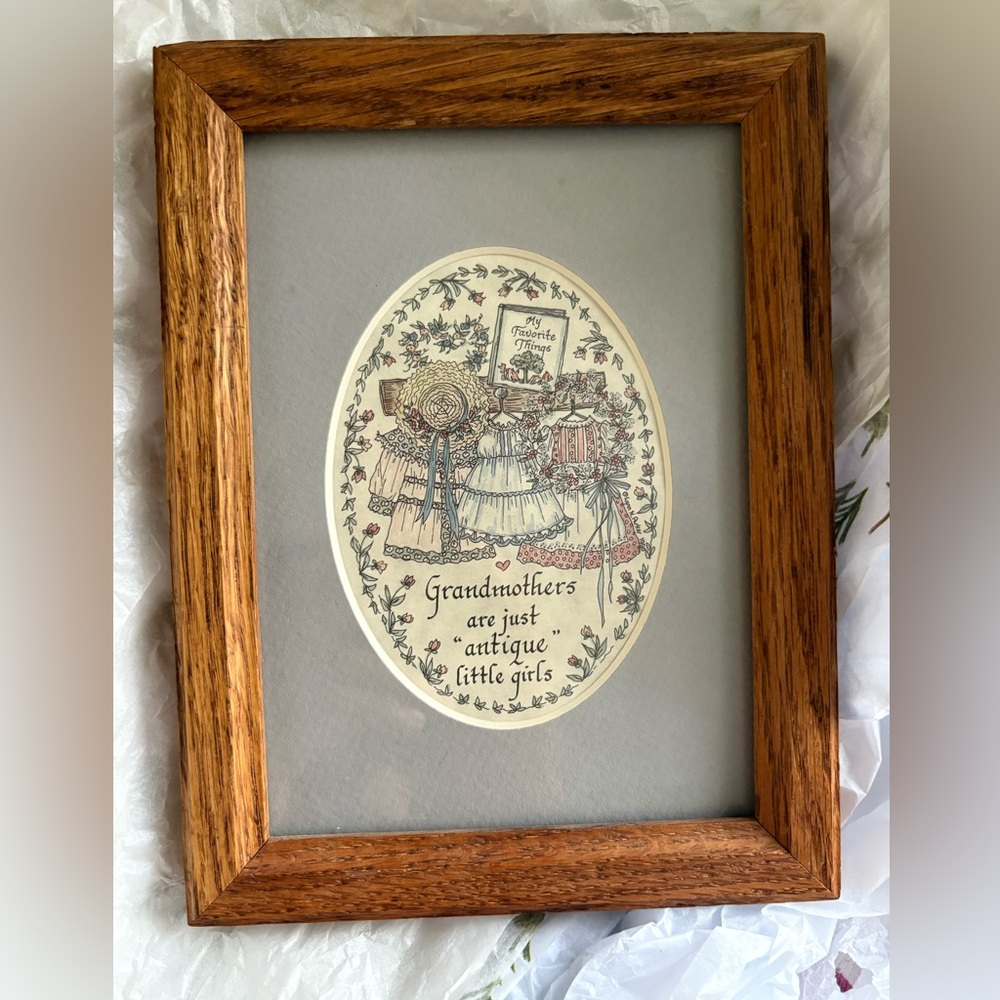 Framed Grandmother Quote Art